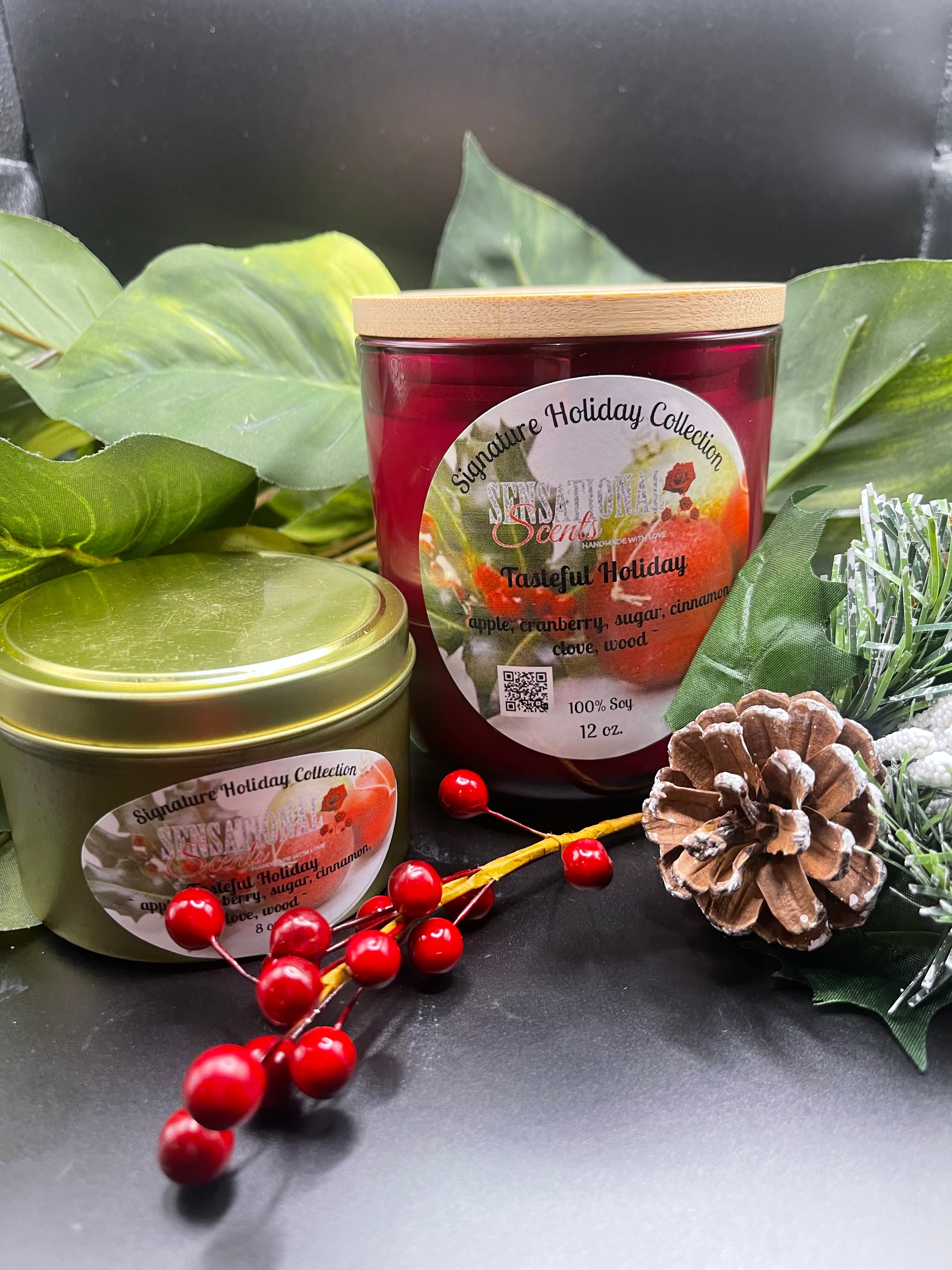 Tasteful Holiday Scented Candle