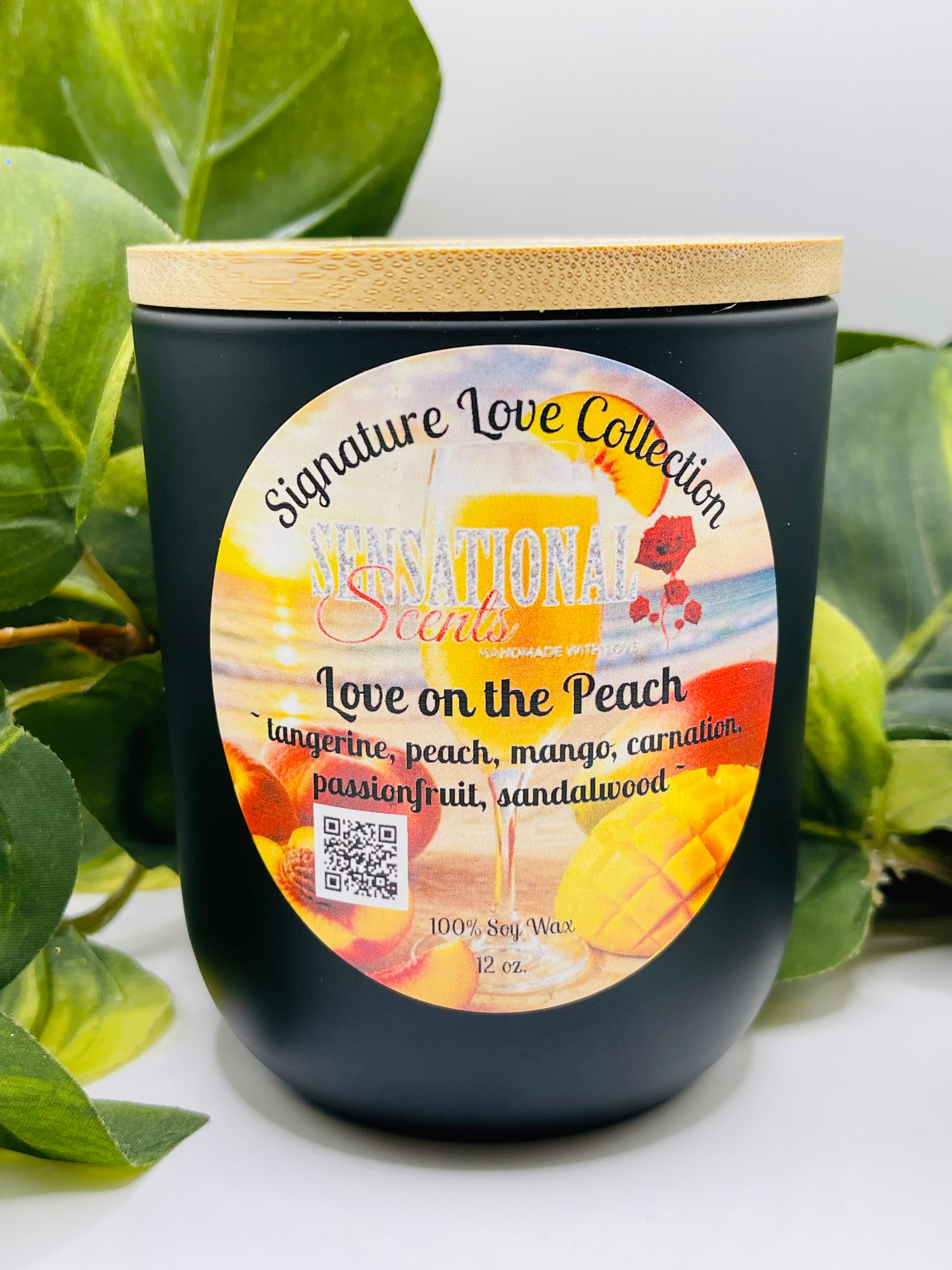 Love on the Peach Scented Candle