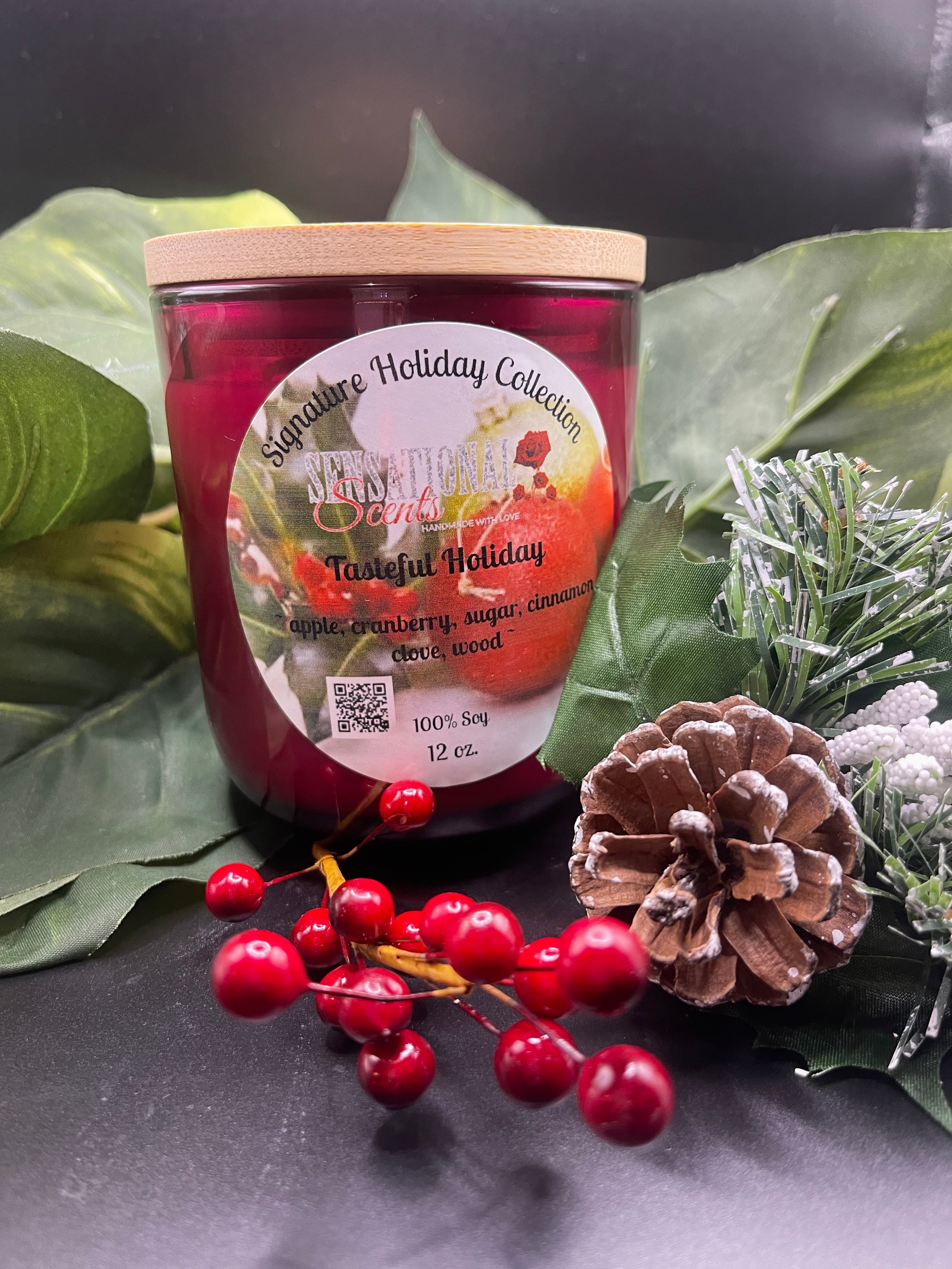 Tasteful Holiday Scented Candle